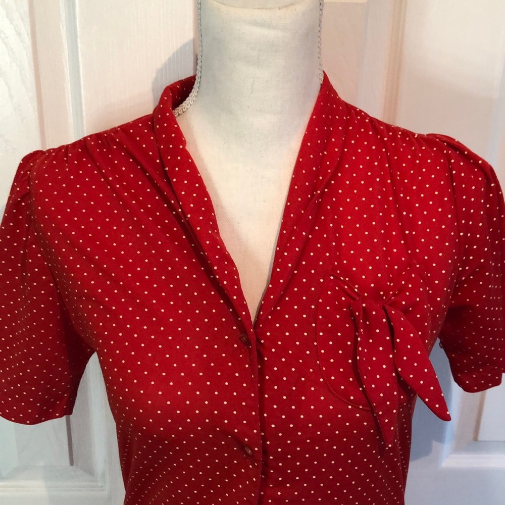Polka dot Vintage Top - Picture 2 of 6